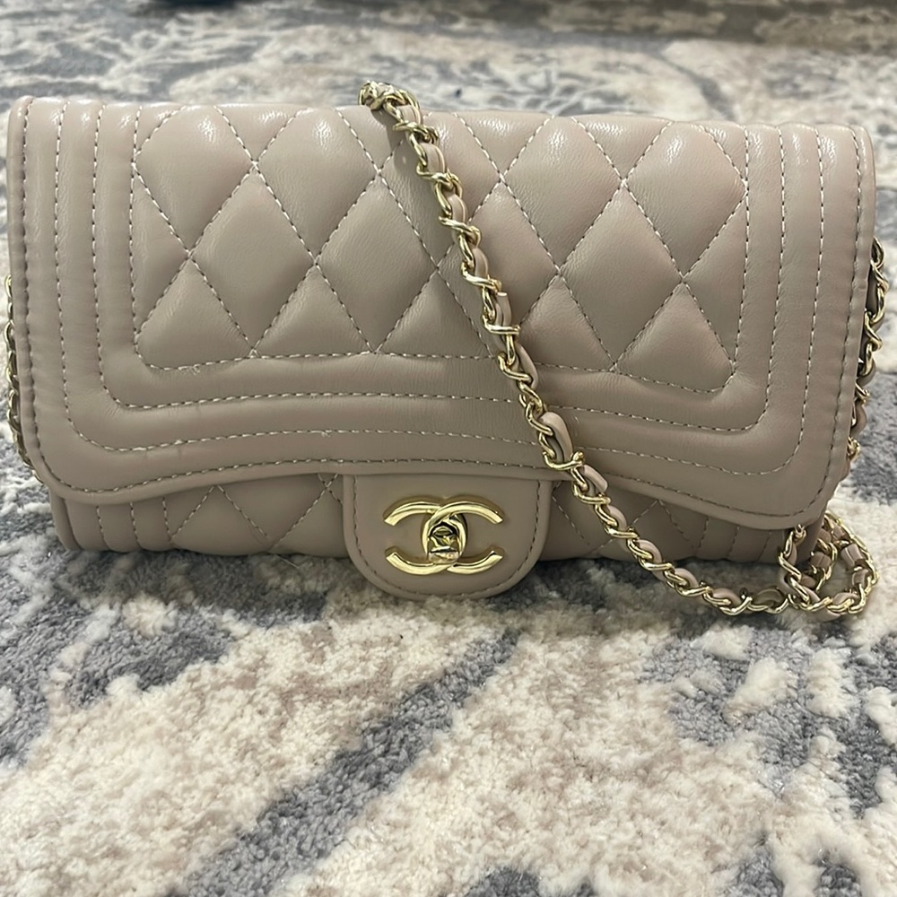 Champagne color purse